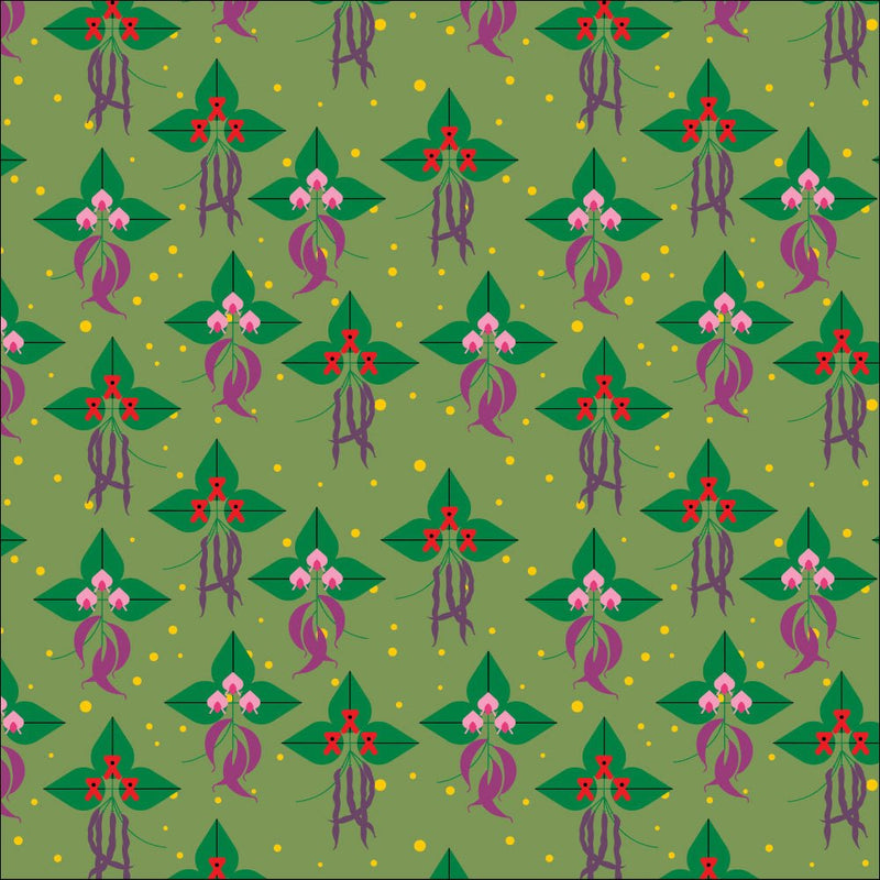 Long Branch by Charley Harper- Beans and Peas CH-472- Half Yard- October 2026 - Modern Fabric Shoppe
