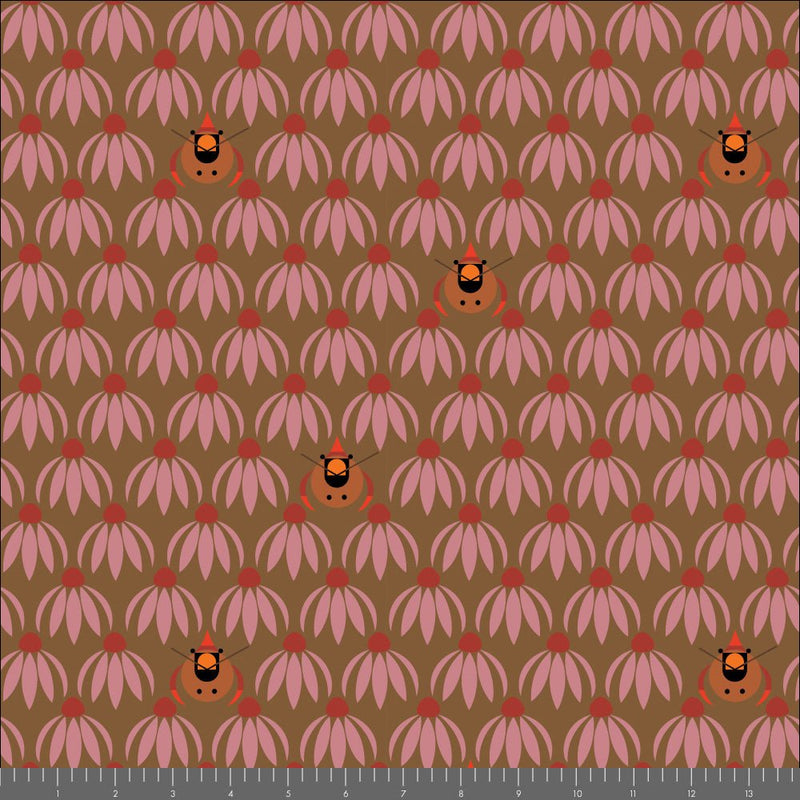 Long Branch by Charley Harper- Cardinal CH-470 Camo- Half Yard- October 2026 - Modern Fabric Shoppe