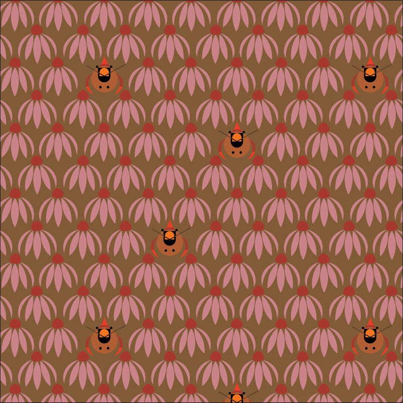 Long Branch by Charley Harper- Cardinal CH-470 Camo- Half Yard- October 2026 - Modern Fabric Shoppe