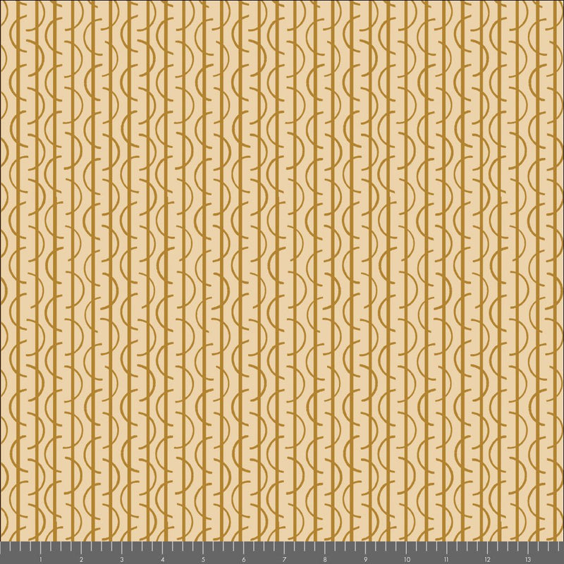Long Branch by Charley Harper- Long Branch Wool CH-475 Chai- Half Yard- October 2026 - Modern Fabric Shoppe