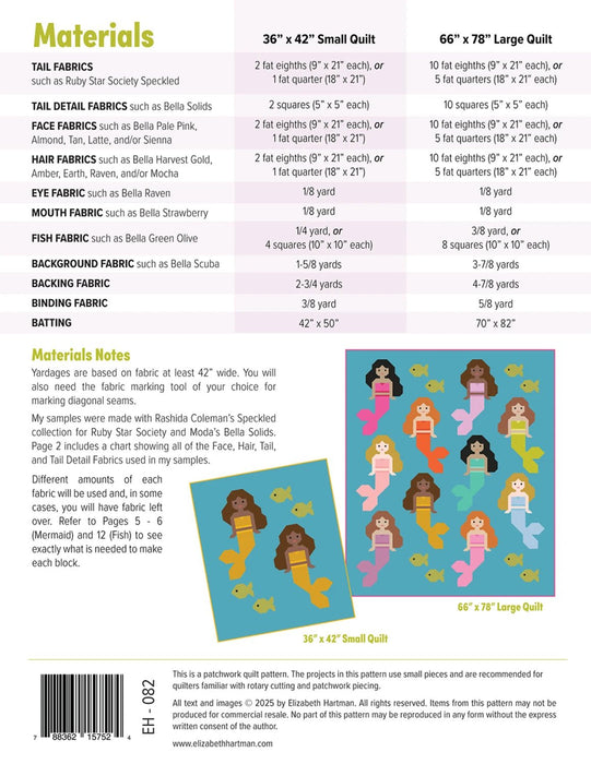 Mermaids Quilt Pattern By Elizabeth Hartman - Modern Fabric Shoppe