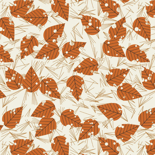 Michigan Audubon by Charlie Harper - Leaves and Pine Needles CH - 392 Half Yard - August 2024 - Modern Fabric Shoppe