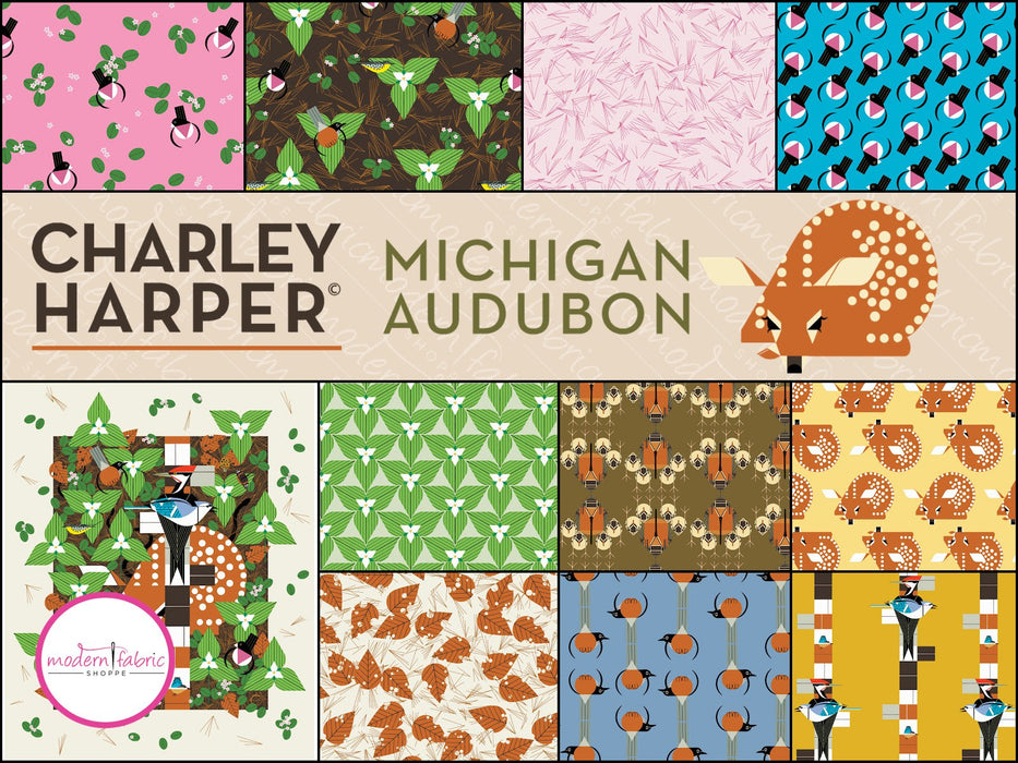 Michigan Aududon - Charlie Harper - Half Yard Bundle - August 2024 - Modern Fabric Shoppe