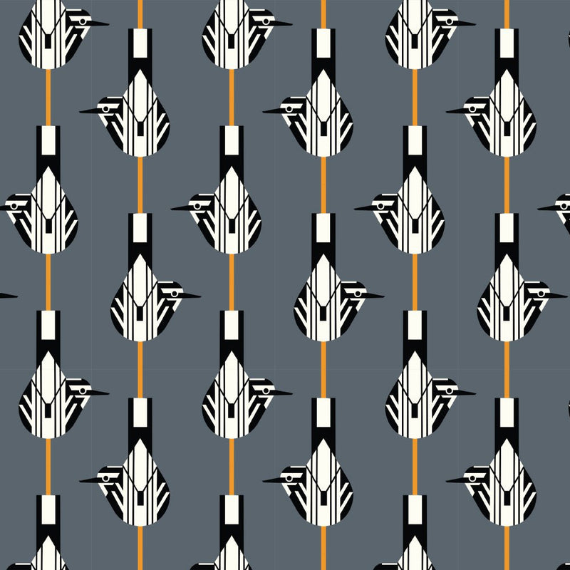 Monteverde by Charley Harper - Monteverde Black & White CH - 375 Half Yard - May 2024 - Modern Fabric Shoppe