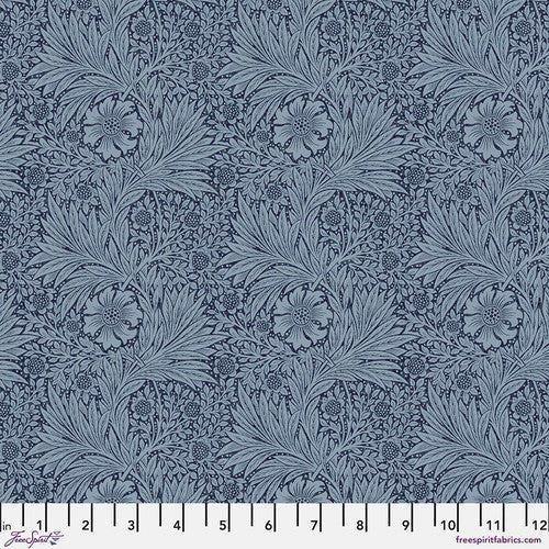 Morris & Company- Marigold PWWM006.NAVYX- Half Yard - Modern Fabric Shoppe