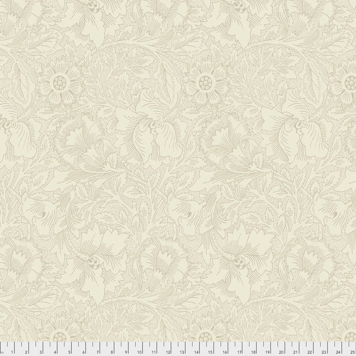 Morris & Company - Poppy PWWM029.CREAM - Half Yard - Modern Fabric Shoppe