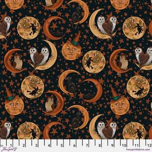 Mystic Moonlight by Rachel Hauer - Moons Black PWRH094.BLACK - May 2024 - Modern Fabric Shoppe