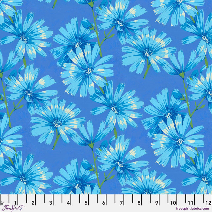 Nation of Flowers by Martha Negley - Chicory PWMN045.BLUE - March 2025 - Modern Fabric Shoppe