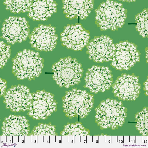 Nation of Flowers by Martha Negley - Queen Anne's Lace PWMN046.GREEN - March 2025 - Modern Fabric Shoppe