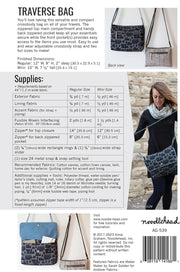 Noodlehead Traverse Bag Pattern - Modern Fabric Shoppe