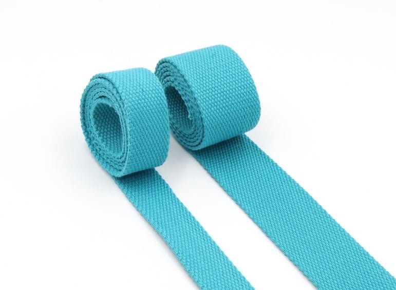 Ocean Aqua 1 inch (25mm) width Webbing - by the yard - Modern Fabric Shoppe