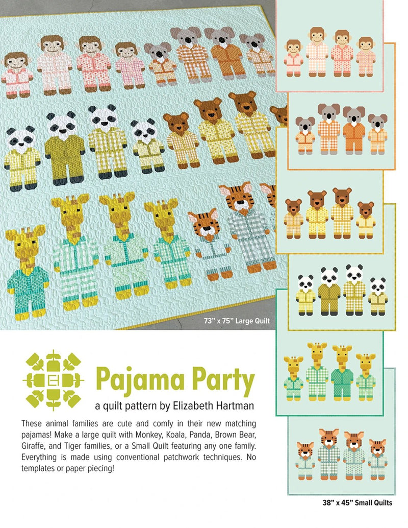 Pajama Party Quilt Pattern By Elizabeth Hartman - Modern Fabric Shoppe