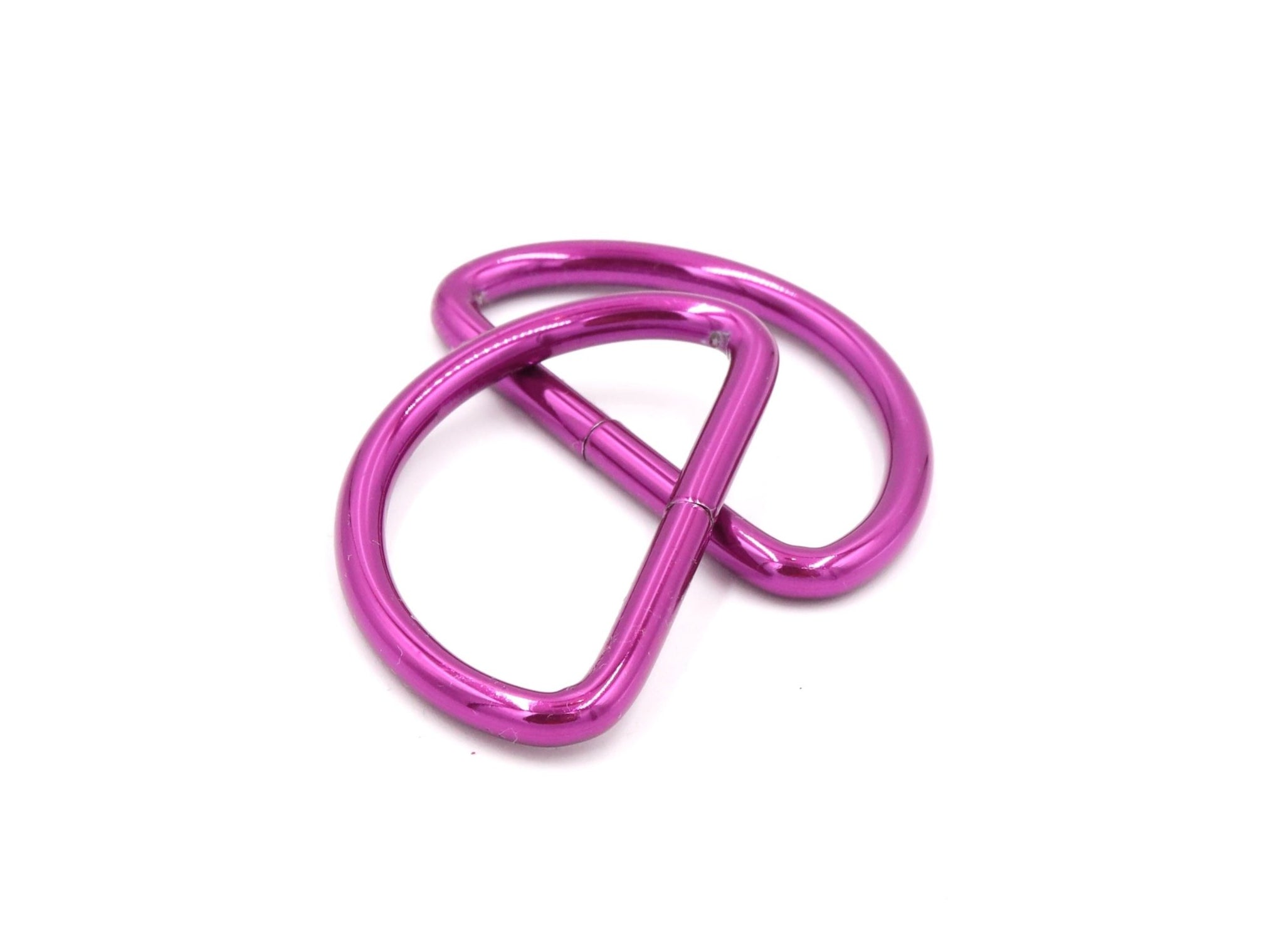 Pink 1 1/2 inch (38mm) D-Ring Hardware- Set of 2 - Modern Fabric Shoppe