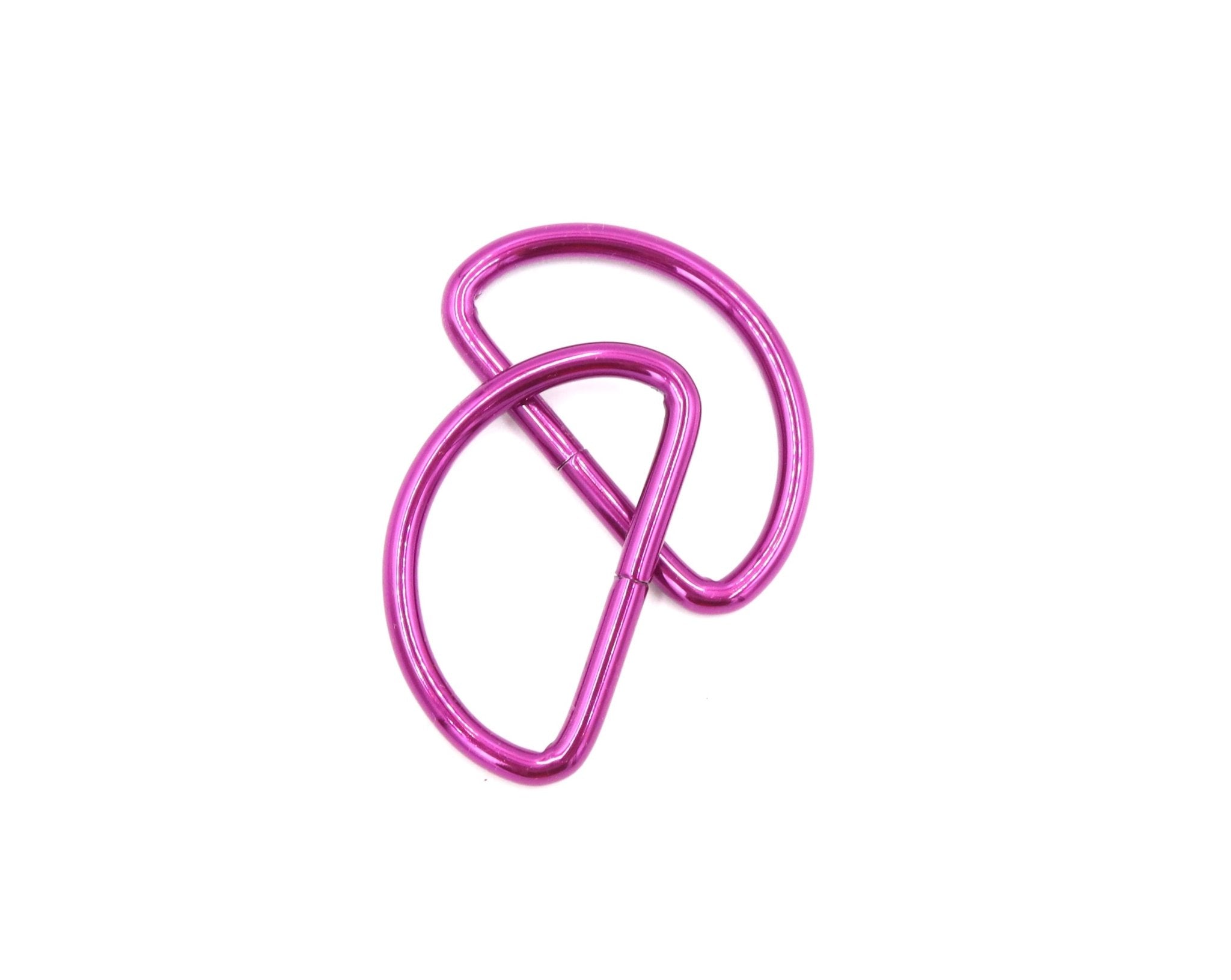 Pink 1 1/2 inch (38mm) D-Ring Hardware- Set of 2 - Modern Fabric Shoppe
