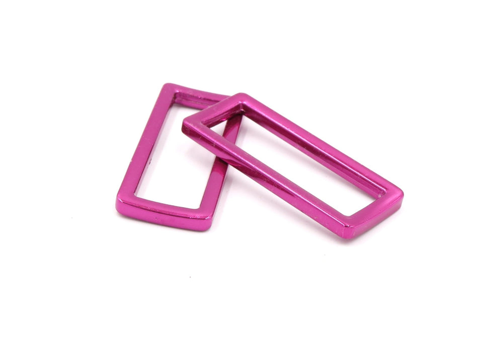 Pink 1 1/2 inch (38mm) Rectangle Ring - Set of 2 - Modern Fabric Shoppe