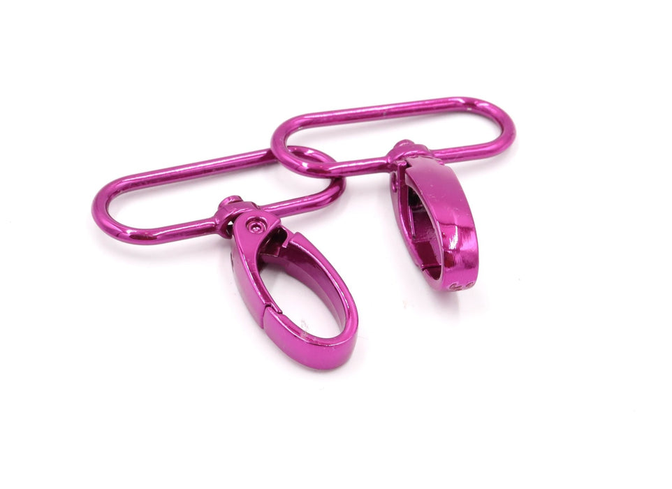 Pink 1 1/2 inch (38mm) Swivel Hook - Set of 2 - Modern Fabric Shoppe