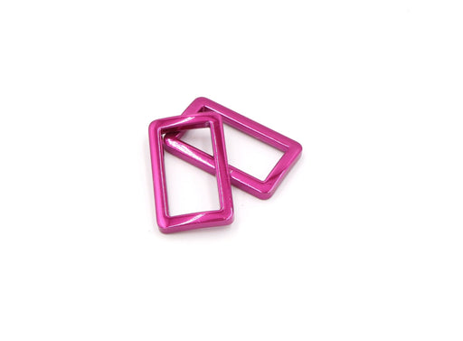 Pink 1 inch (25mm) Rectangle Ring - Set of 2 - Modern Fabric Shoppe