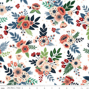 PRE - Order A Spoonful Of Sugar by Jennifer Long - Cloud Floral C17081 - CLOUD - Half Yard February 2026 - Modern Fabric Shoppe
