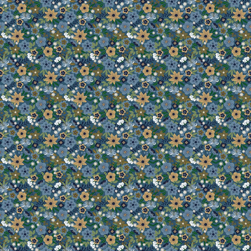 PRE - Order A Spoonful Of Sugar by Jennifer Long - Park Garden C17084 - BLUEBERRY - Half Yard February 2026 - Modern Fabric Shoppe