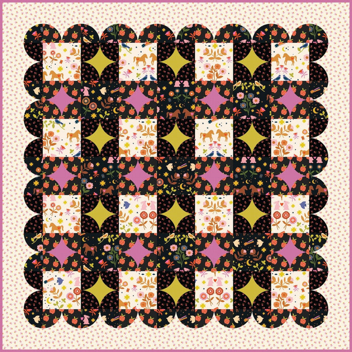 PRE - Order Alexia Marcella Abegg - Gingham Glitz Quilt Kit featuring Mystic Fable - March 2026 - Modern Fabric Shoppe