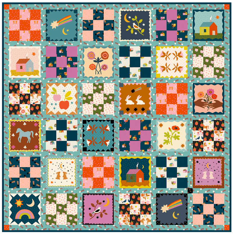 PRE - Order Alexia Marcella Abegg - Mystic Fable Panel Quilt Kit featuring Mystic Fable - March 2026 - Modern Fabric Shoppe