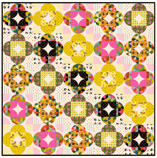 PRE-Order Alexia Marcelle Abegg- Dainty Tray Quilt Kit featuring Daisy Days- April 2027 - Modern Fabric Shoppe