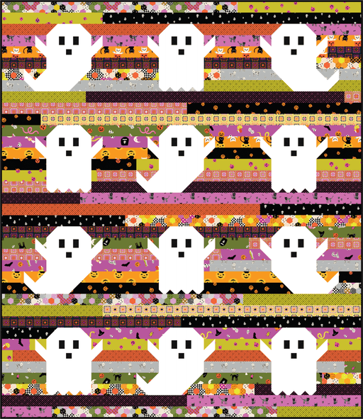 PRE-Order Alexia Marcelle Abegg- Jelly Ghost Quilt Kit featuring Boo Valley- June 2027 - Modern Fabric Shoppe