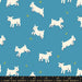 PRE - ORDER Animal Animal - Collaboration by Ruby Star Society - Baby Goats RS 5166 13 - Vintage Blue - Half Yard - February 2025 - Modern Fabric Shoppe