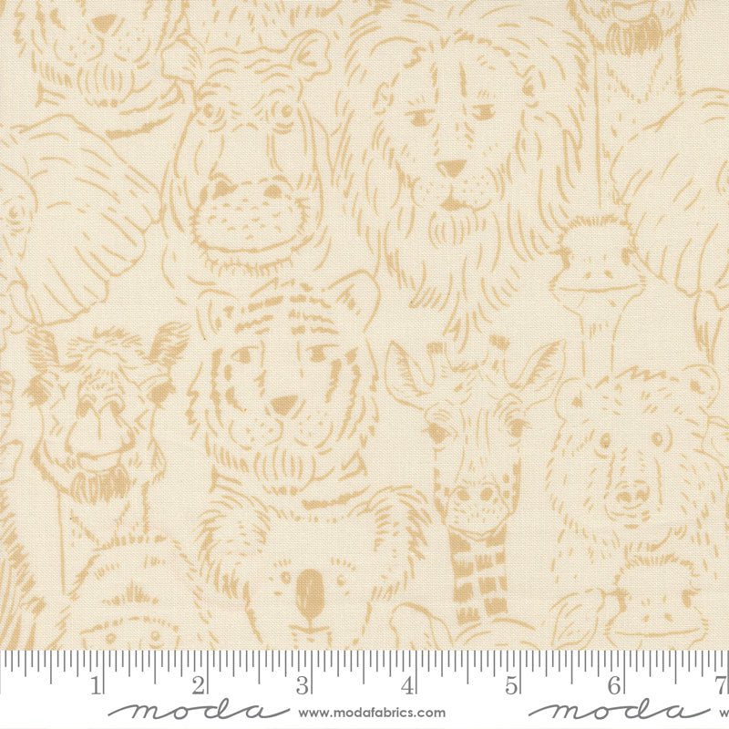 PRE - ORDER Animal Park Fun by Stacy Lest Hsu - Natural 20962 21 - Half Yard - January 2026 - Modern Fabric Shoppe