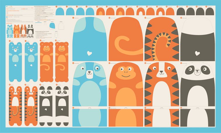 PRE - ORDER Animal Park Fun by Stacy Lest Hsu - Panel Multi 20969 11 - May 2025 - Modern Fabric Shoppe