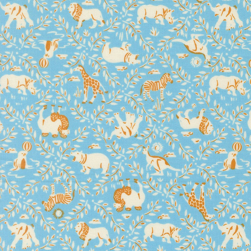 PRE - ORDER Animal Park Fun by Stacy Lest Hsu - Sky 20964 13 - Half Yard - January 2026 - Modern Fabric Shoppe