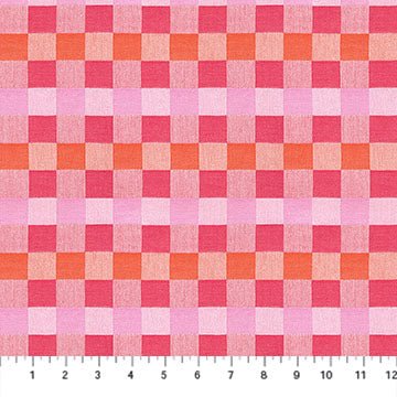 PRE - Order Anna Maria Textiles - Check Mates - Alternate AMT110 - 23L Bubblegum - Half Yard - February 2026 - Modern Fabric Shoppe
