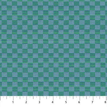 PRE - Order Anna Maria Textiles - Check Mates - Gameboard AMT109 - 86C Sea - Half Yard - February 2026 - Modern Fabric Shoppe