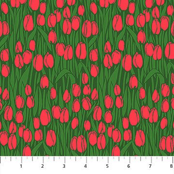 PRE - Order Anna Maria Textiles - Clean Cut - Audience AMT181 - 78C Red - Half Yard - September 2026 - Modern Fabric Shoppe