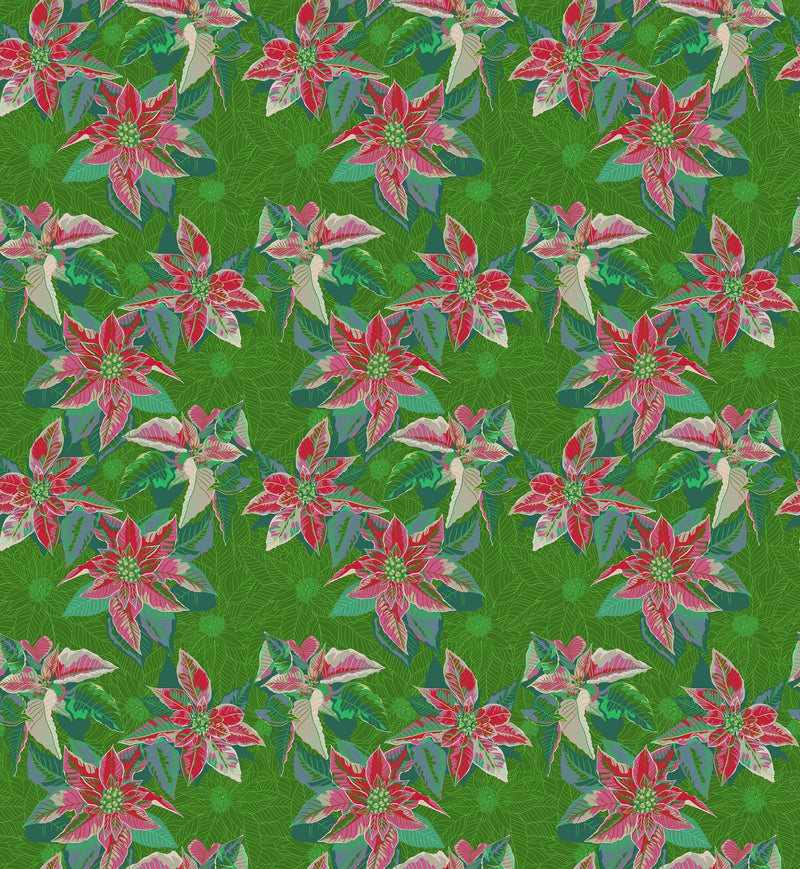PRE - Order Anna Maria Textiles - Cozy Christmas - Poinsettia AMT166 - 72C Housewarming - Half Yard - April 2026 - Modern Fabric Shoppe