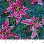 PRE - Order Anna Maria Textiles - Cozy Christmas - Poinsettia AMT166 - 74L Flourish - Half Yard - April 2026 - Modern Fabric Shoppe