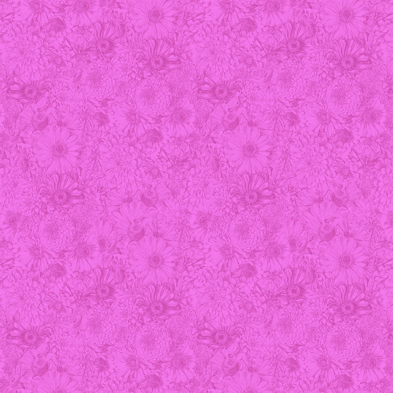 PRE-Order Anna Maria Textiles- Gentle Rendering- Bounty AMT206-28L Magenta- Half Yard- April 2027 - Modern Fabric Shoppe