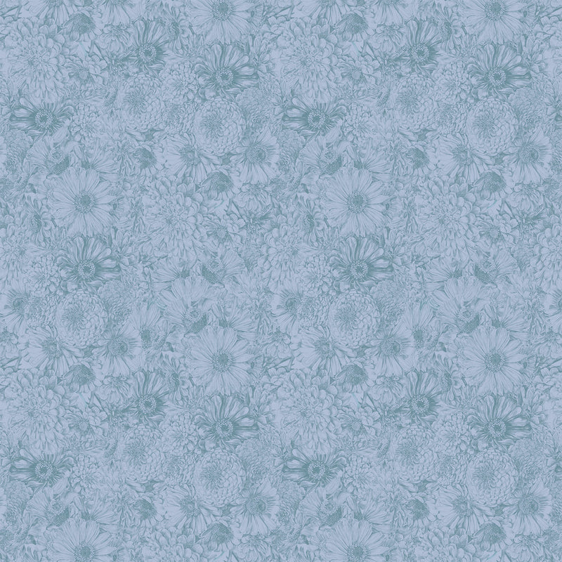 PRE-Order Anna Maria Textiles- Gentle Rendering- Bounty AMT206-40V Slate- Half Yard- April 2027 - Modern Fabric Shoppe