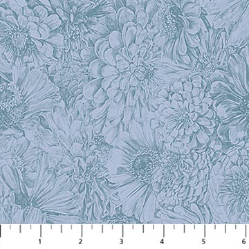 PRE-Order Anna Maria Textiles- Gentle Rendering- Bounty AMT206-40V Slate- Half Yard- April 2027 - Modern Fabric Shoppe