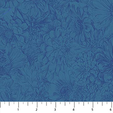 PRE-Order Anna Maria Textiles- Gentle Rendering- Bounty AMT206-45L Indigo- Half Yard- April 2027 - Modern Fabric Shoppe