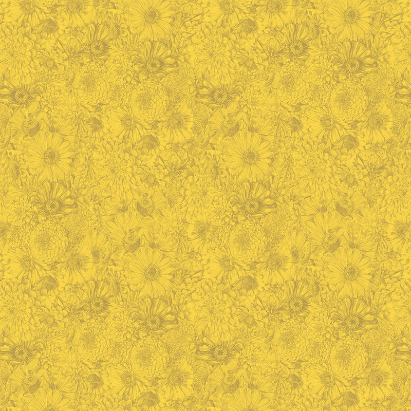 PRE-Order Anna Maria Textiles- Gentle Rendering- Bounty AMT206-54C Sunshine- Half Yard- April 2027 - Modern Fabric Shoppe
