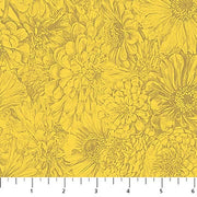 PRE-Order Anna Maria Textiles- Gentle Rendering- Bounty AMT206-54C Sunshine- Half Yard- April 2027 - Modern Fabric Shoppe