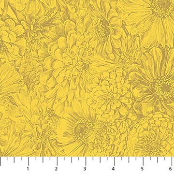 PRE-Order Anna Maria Textiles- Gentle Rendering- Bounty AMT206-54C Sunshine- Half Yard- April 2027 - Modern Fabric Shoppe