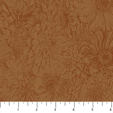 PRE-Order Anna Maria Textiles- Gentle Rendering- Bounty AMT206-59L Sienna- Half Yard- April 2027 - Modern Fabric Shoppe