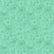 PRE-Order Anna Maria Textiles- Gentle Rendering- Bounty AMT206-75C Aqua- Half Yard- April 2027 - Modern Fabric Shoppe
