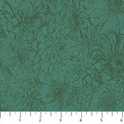 PRE-Order Anna Maria Textiles- Gentle Rendering- Bounty AMT206-78L Jade- Half Yard- April 2027 - Modern Fabric Shoppe