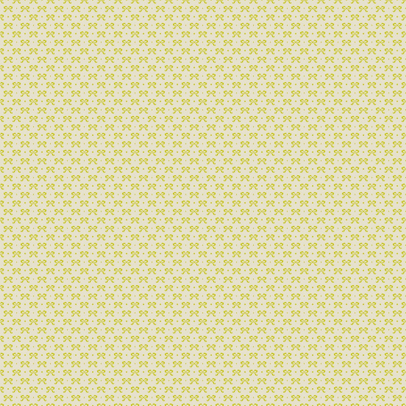 PRE - Order Anna Maria Textiles - Little Heiress - Bows AMT1019 - 50V Butter - Half Yard - November 2026 - Modern Fabric Shoppe