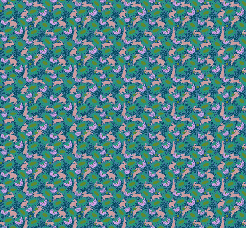 PRE - Order Anna Maria Textiles - Mosaic Menagerie - Chase AMT187 - 68C Jade - Half Yard - December 2026 (Copy) - Modern Fabric Shoppe