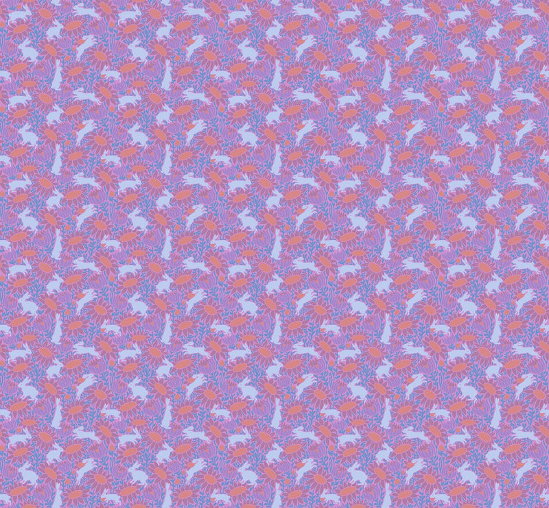 PRE - Order Anna Maria Textiles - Mosaic Menagerie - Chase AMT187 - 83V Lavender - Half Yard - December 2026 - Modern Fabric Shoppe