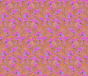 PRE - Order Anna Maria Textiles - Mosaic Menagerie - Cheetah Teeth AMT191 - 23L Coral - Half Yard - December 2026 - Modern Fabric Shoppe